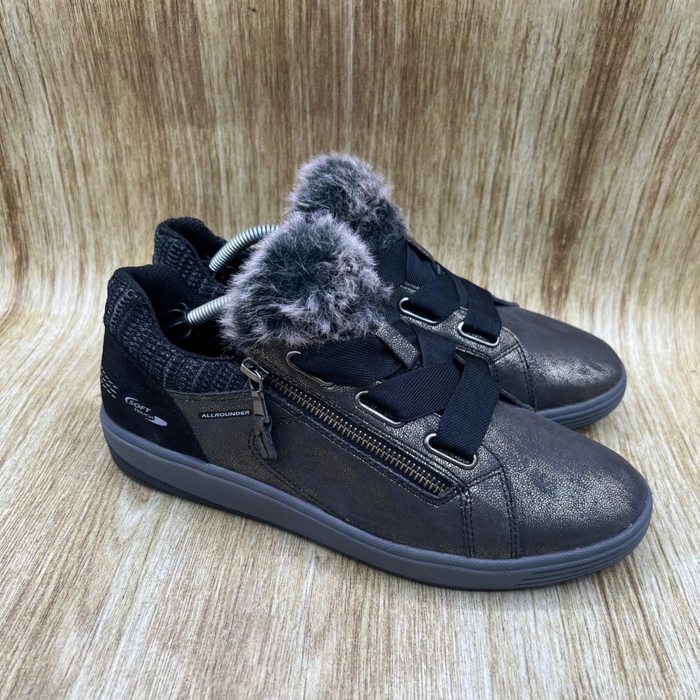 Allrounder by Mephisto Allrounder Ma Bella Faux Women's Size 8.5 Black Sneakers